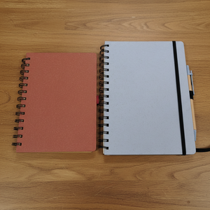 สมุดโน้ตขายส่งจากโรงงานพร้อมกระดาษรีไซเคิลด้านใน ขายดี สมุดโน้ตแบบสันห่วง 80 แผ่น เครื่องเขียนแบบกำหนดเองได้ - Product Image 2