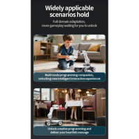 CBYD Châssis de tank 4x4 éducatif pour enfants, intelligent, Android 14, avec bras mécanique programmable DIY, évitement d'obstacles et télécommande via application