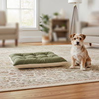 Coussin pour animaux de compagnie en peluche douce de luxe avec logo personnalisé, vente en gros fabricant