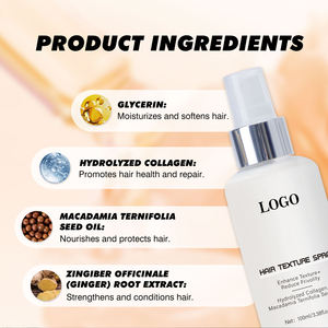 Brume de brillance pour cheveux OEM ODM Améliorer la texture Réduire les frisottis 100ml Spray de texture capillaire avec parfum - Product Image 4