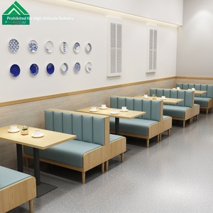Juego de Mesa y Sillas Cuadradas Modernas de Grado Comercial, Diseño Robusto de Madera Sólida para Muebles de Restaurante en Tiendas de Té con Leche y Bares de Hamburguesas - Product Image 5