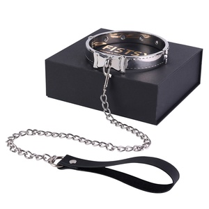 Wholesale FAAK BDSM Metal Collar with Leash Rope Fetish Restraint Choker for Women Men SM Body Stimulation, Bondage Necklace - Product Image 6