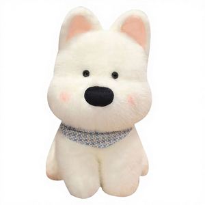 Simulated White Small Dog Plush Toy & Stuffed Animal Doll Sleeping <b>Pillow</b> for Hugging Women's 25cm-60cm Gift - Product Image 5