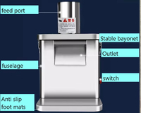 Elektrische groenteblokjes snijmachine voor pompoen, komkommer, aardappel, wortel, ander fruit en voedsel, PLC kerncomponenten