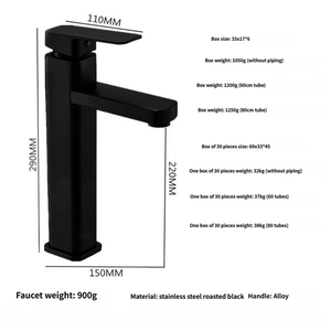 Grifo de Lavabo de Cerámica de Alta Calidad <span class=keywords><strong>Branz</strong></span>, con Base de Acero Inoxidable, Control Dual de Agua Fría/Caliente, para Baño - Product Image 5