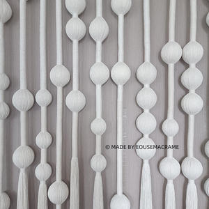 Personnalisé fait à la main Art boho déco macramé <span class=keywords><strong>tenture</strong></span> murale tapisserie mobile mariage décor rideau macramé <span class=keywords><strong>tenture</strong></span> murale tapisserie - Product Image 3