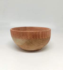 Bol de service en bois fabriqué à la main Texture lisse et design unique Vaisselle élégante pour le service des aliments - Product Image 3