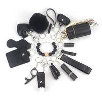 Vente en gros de porte-clés d'autodéfense brillant porte-clés d'autodéfense gratuits DIY pour femmes porte-clés promotionnels fournitures d'autodéfense