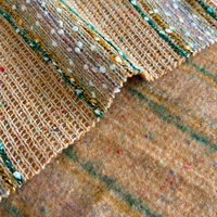 Tissu anti-boulochage respirant 100% polyester tricoté polaire à broderie lourde texturée pour manteaux, chapeaux, coussins, vêtements d'extérieur et sacs