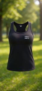 Canotta da Donna Voli, Minimalista, Collo Tondo, Traspirante, 100% Poliestere Lavorato a Maglia, Logo Frontale con Stampa a Trasferimento Termico - Product Image 2