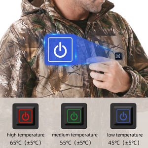 Tuta mimetica da campeggio all'aperto riscaldata da caccia alla giungla abbigliamento bionico silente cacciatore di addestramento tattico - Product Image 4
