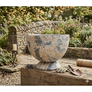 Pots de fleurs en fibre de verre sculptés à la main, design rustique style ferme, durables, légers, écologiques, décoration pour centres commerciaux et maisons, meilleur prix - Product Image 1
