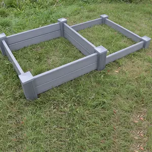 High Quality Manufacturer PVC Raised Vinyl Planter Box Plastic Garden Bed