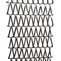 Grilles décoratives en fer forgé, mailles métalliques en acier inoxydable tissées en spirale, services de soudage et de découpe inclus