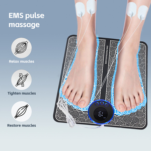 Intelligentes <span class=keywords><strong>EMS</strong></span> & <span class=keywords><strong>TENS</strong></span> Elektrisches Fußmassagegerät Vibrations-Wadenmuskel-Stimulator Bein- und Fußmassagegerät zur Schmerzlinderung - Product Image 4