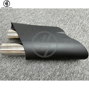Punta de escape de fibra de carbono seca estilo R para Mercedes Benz Clase G W464 G63 G500, silenciador de carbono, tubo de escape, piezas de coche - Product Image 6