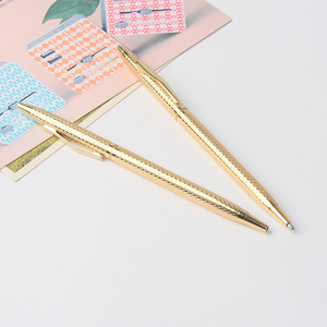 Stylo bille publicitaire en métal économique, pointe 1,0 mm, logo personnalisé pour hôtels et cadeaux - Product Image 5