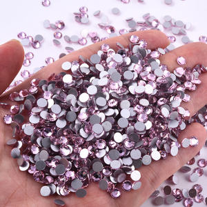 BOBOHOO Vente chaude Strass en cristal SS2 taille miniature, saphir <span class=keywords><strong>violet</strong></span>, rose Siam, verre rose, non thermocollants, pour vêtements et mariages - Product Image 4