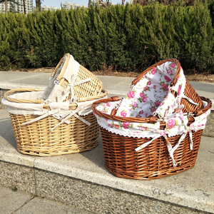 Nhà Máy Trực Tiếp Trắng Lưu Trữ Bán Buôn Rỗng Giá Rẻ Tay Dệt <span class=keywords><strong>Hamper</strong></span> Món Quà Wicker Món Quà <span class=keywords><strong>Hamper</strong></span> Giỏ Cho Quà Tặng Lưu Trữ - Product Image 6