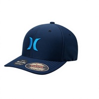 Topi Baseball Sporty 6 Panel Pria, Ringan, Bernapas, Model Melengkung, H2O Dri Fitted
