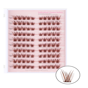 Tinh Tế Wispy Tự Làm Lông Mi 100 Cụm D Cho 10Mm 9-16Mm 0.07 Độ Dày Tăng Cường Đôi Mắt Người Quạt Mềm Mại Lâu Dài Tự Nhiên - Product Image 1
