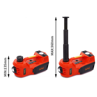Cric hydraulique électrique rechargeable 4 en 1 de sauvetage routier portable 12V pour voiture avec gonfleur de pompe à pneu