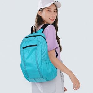 Sac à dos pliable en polyester imperméable grande capacité, personnalisable avec logo, pour voyage et sport, fabrication OEM/ODM - Product Image 6