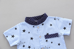 เสื้อผ้าเด็กผู้ชายหล่อเท่ห์ยอดนิยม ขายส่ง ชุดฤดูร้อนสำหรับเด็ก ชุดเซ็ต 2 ชิ้น สำหรับเด็กผู้ชาย - Product Image 4