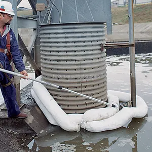 Oil Only Sorbent Oils Fuels Containment Outdoor Floating Barrier Absorbent For Spill Absorbing Heavy Duty Boom