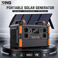 Station d'alimentation portable, générateur solaire 1500 watts, station d'alimentation 1000w, batterie au lithium, générateur d'énergie solaire