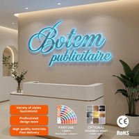 Enseignes personnalisées rétroéclairées avec LED, logo 3D rétroéclairé en acrylique, lettres LED pour salons de beauté