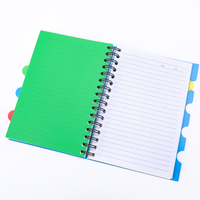 Carnet imprimé multi-formats A4/A5/B5 avec intercalaires, pages lignées et onglets d'indexation pour l'école et le bureau