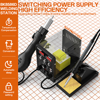 Station de soudage numérique professionnelle TOPEAST, outil à pointe fine pour réparation de cartes de circuits, assemblage électronique DIY BK8586D 200-480