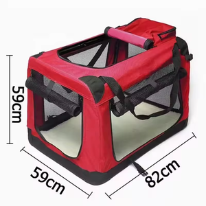 Lüks Modern stil katlanabilir taşınabilir Pet köpek evi Oxford yumuşak sandık taşıyıcı kafes kulübesi katı polar Mat Snap düğmesi kediler - Product Image 5