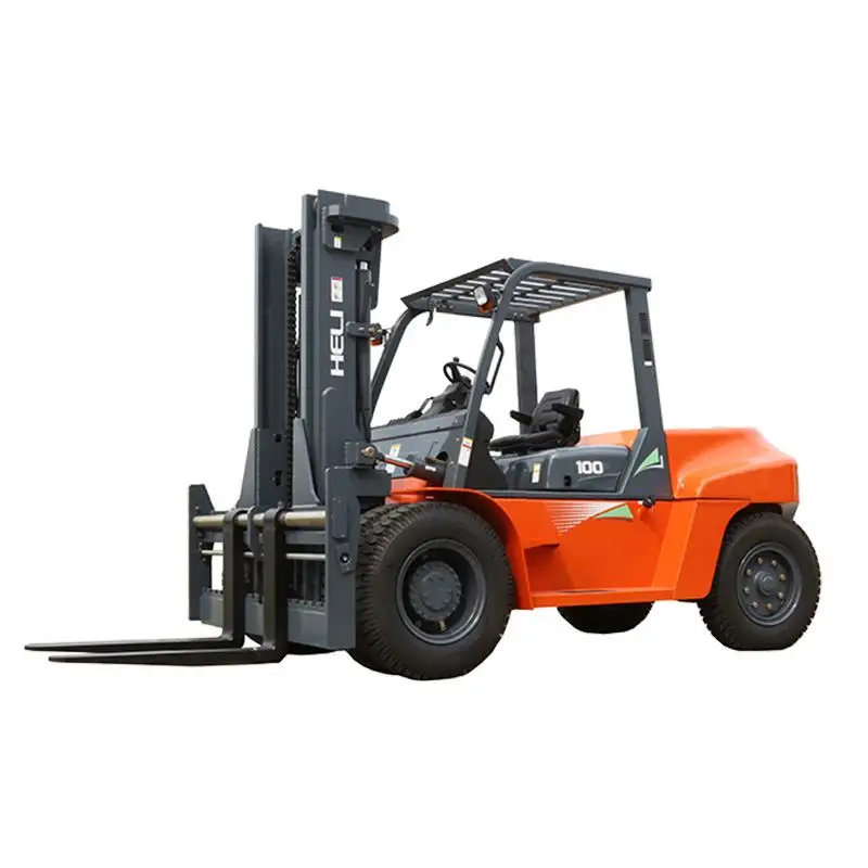 Heli รถยกโซ่ Cpcd80 8T Forklift