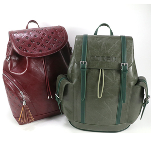 Sac à dos <span class=keywords><strong>de</strong></span> voyage Gorfia vintage personnalisé en cuir PU, grande capacité, décontracté, multi-poches, pour ordinateur portable, étanche - Product Image 2