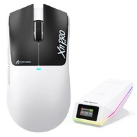 ATTACK SHARK X11 PRO V2 Kabellose Gaming-Maus mit integriertem 2,4G-Empfänger, Tri-Mode, PAW3315 30K DPI, TFT-Display und Ladestation