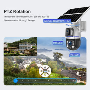 LS VISION 6MP AI 4G kamera surya keamanan 36X perbesaran penutup bola logam fungsi Pan-Tilt deteksi gerakan kamera Cctv - Product Image 2