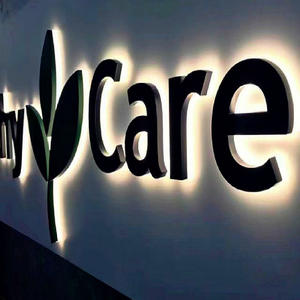 Letrero LED Acrílico Retroiluminado con Letras <span class=keywords><strong>de</strong></span> Acero Inoxidable, Perfecto para Tiendas Minoristas, Locales Comerciales y Oficinas - Product Image 3