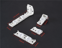 Rail de rideau compact en aluminium silencieux, robuste et silencieux, avec glissières en téflon, installation facile pour la maison et l'hôtel