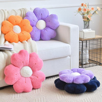 B265 gros marguerite fleur en forme d'oreiller décoratif jeter lit canapé mignon dortoir décor sol coussin rond violet oreiller