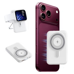 Batería Externa Inalámbrica <span class=keywords><strong>Magsafe</strong></span> Personalizada con Logotipo, 10000mAh, Cargador Portátil Mini Powerbank <span class=keywords><strong>para</strong></span> <span class=keywords><strong>iPhone</strong></span> 18 - Product Image 1