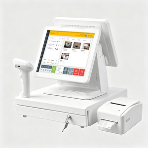 15.6" touch screen Cash Register Terminal POS machine all in one pos systems <b>Printer</b> <b>scanner</b> NFC reader for Retail Restaurant - Product Image 3