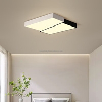 Plafonnier LED moderne minimaliste KangDuo en fer et acrylique, blanc chaud/froid, forme carrée, pour salon, garantie 3 ans, AC