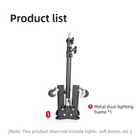 KAZHI Heavy Duty Réglable Photographie Trépied Pliant Poulie Caméra Lumière Stand Roue Lampe de Poche pour Softbox Photo Studio