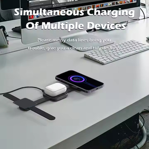Compact 15W Wireless Charger for IOS for Huawei Mobile Phones New 3-in-1 Magnetic Foldable Headset Watch Convenient 10W Power - Product Image 5