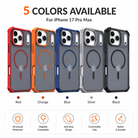 Nouvelle coque de téléphone ATB translucide effet fumé mat en TPU+PC pour iPhone 17 Air 17 16 15 Pro Max 17E 16E, protection magnétique antichoc