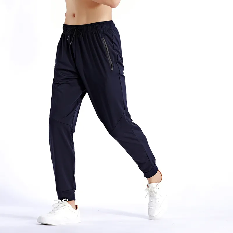 סיטונאי גברים הדוק צר רגל כותנה Wweatpants אצן ספורט אימון ריצה ספורט ארוך מכנסיים מטען עם שרוך לוגו