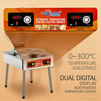 Crêpière électrique commerciale Youmi Cube Kitchen, contrôle numérique de la température, acier inoxydable 1C, nettoyage facile