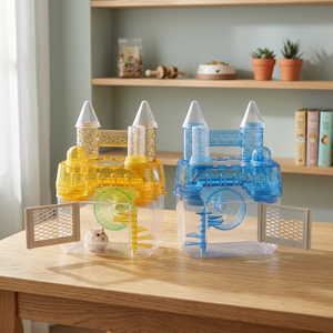 724-AD Plastic Hamster <b>Game</b> Cage-Durable & Breathable Quadrate Shape - Product Image 3